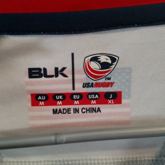 BLK USA WR Rugby Jersey Shirt Size Mens Medium NWT - Picture 3 of 5